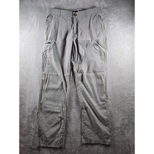 Unionbay UB Tech Cargo Hiking Pants Mens 36x34 Fit 35x34 Gray Nylon Stretch